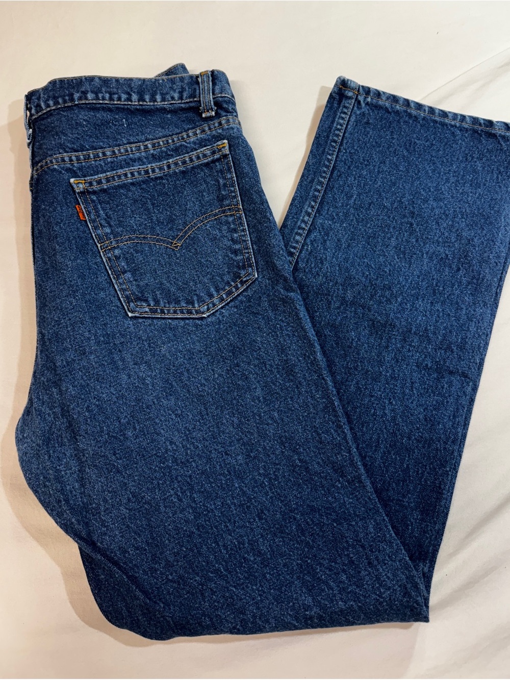 Vintage Levis 517 Jeans Men’s 36x32 Blue Orange Tab Bootcut Denim USA 80s